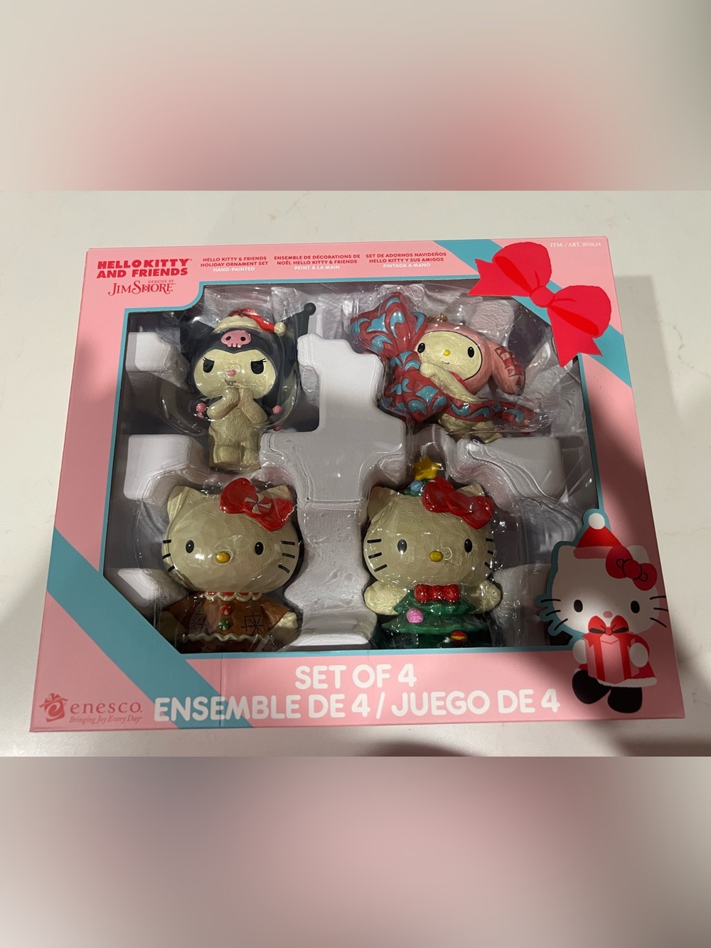 Hello Kitty & Friends Hand-Painted Holiday Ornament Set by Jim Shore.